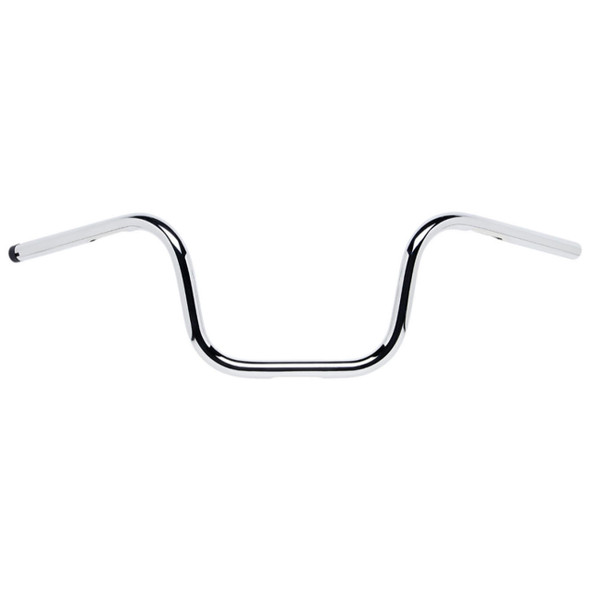  Biltwell - 8" Chrome 1" Chump Handlebars w/ TBW Plugs 