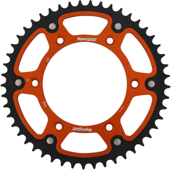 Supersprox - RST-990-49-ORG - Stealth Rear Sprocket - 49 Tooth - Orange - Husaberg/Husqvarna/KTM