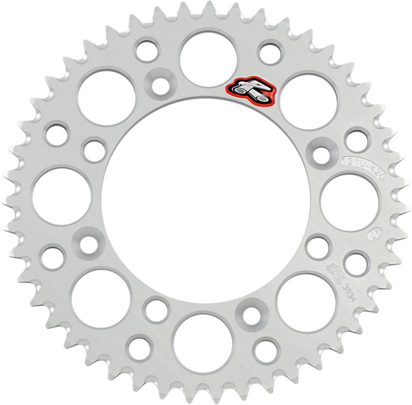 Renthal - 121U-420-47GBSI - Rear Sprocket - Aluminum - 47 Tooth - Silver - YZ 65