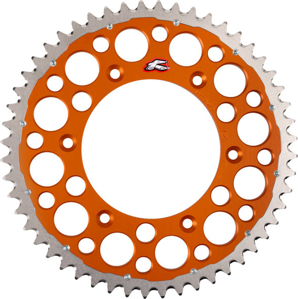 Renthal - 2240-520-52GPOR - Twinring™ Rear Sprocket - 52 Tooth - Orange