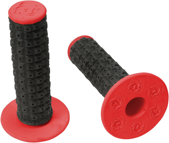 Torc1 - 2000-0204 - Enduro Dual Grips - MX - Black/Red