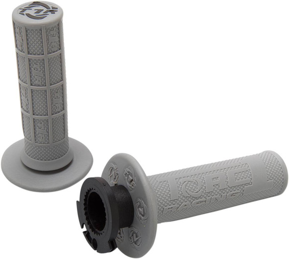 Torc1 - 3750-0702 - Defy Lock-On Grips - 4-Stroke - Gray