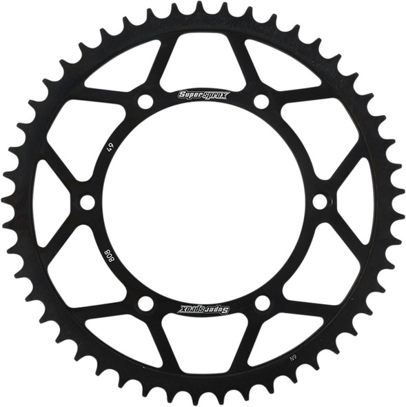 Supersprox - RFE-808-49-BLK - Steel Rear Sprocket - 49 Tooth