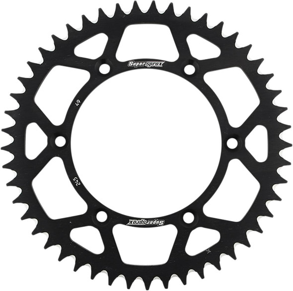 Supersprox - RAL-245-49-BLK - Rear Sprocket - Black - Yamaha - 49 Tooth