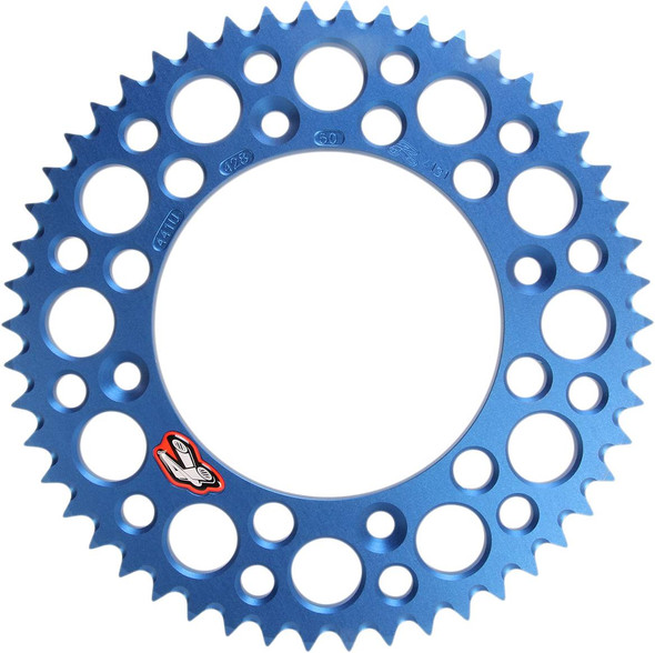 Renthal - 441U-428-50GPBU - Rear Sprocket - Aluminum - 50 Tooth - Blue - Gas Gas/Husqvarna/KTM