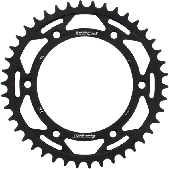 Supersprox - RFE-990-42-BLK - Steel Rear Sprocket - 42 Tooth