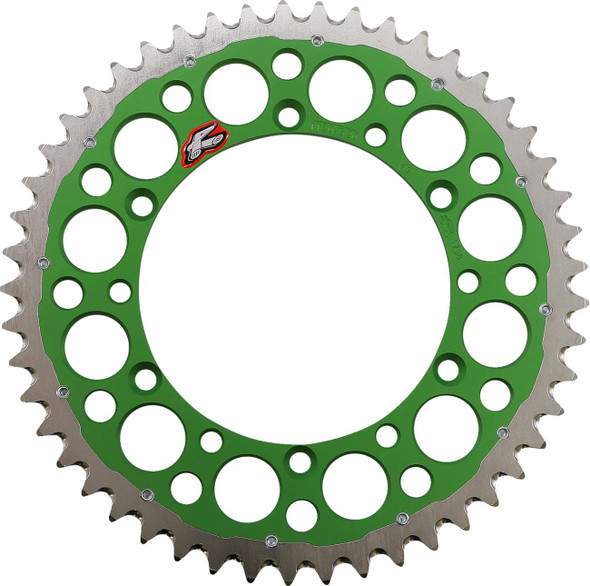 Renthal - 1120-520-49GPGN - Twinring™ Rear Sprocket - 49 Tooth - Green - Kawasaki/Suzuki