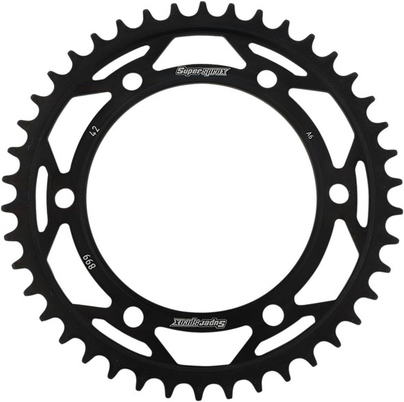 Supersprox - RFE-899-42-BLK - Steel Rear Sprocket - 42 Tooth