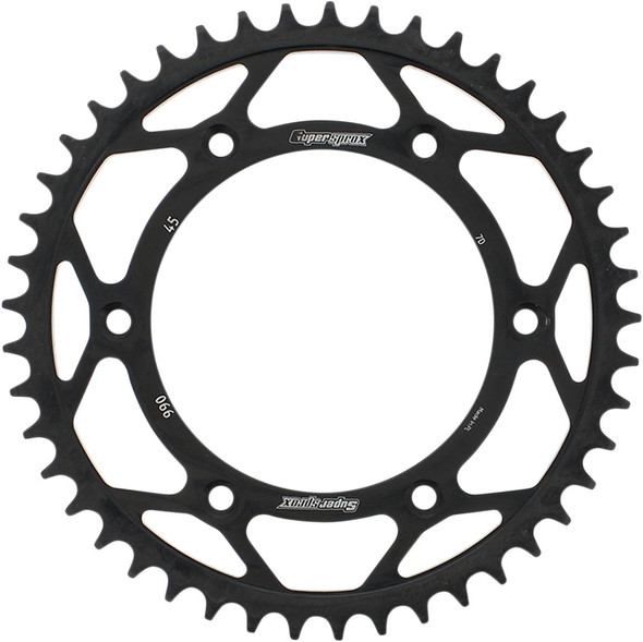 Supersprox - RFE-990-45-BLK - Steel Rear Sprocket - 45 Tooth