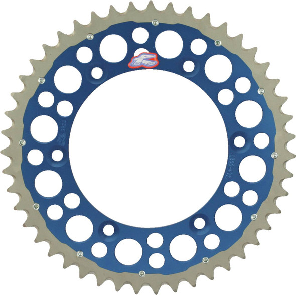 Renthal - 1500-520-50GPBU - Twinring™ Rear Sprocket - 50 Tooth - Blue - Yamaha