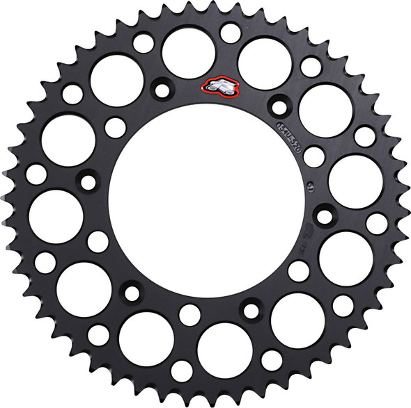 Renthal - 154U-520-51GRBK - Rear Sprocket - Aluminum - 51 Tooth - Black - Honda