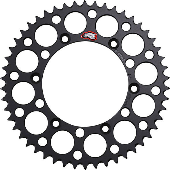 Renthal - 150U-520-50GBBK - Rear Sprocket - Aluminum - 50 Tooth - Black - Yamaha