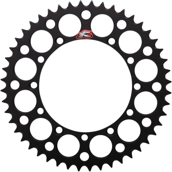 Renthal - 112U-520-48GEBK - Rear Sprocket - Aluminum - 48 Tooth - Black - Kawasaki