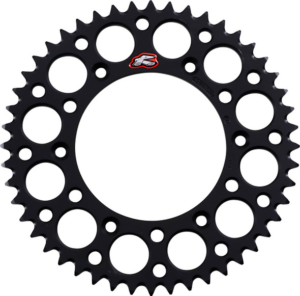 Renthal - 224U-520-48GPBK - Rear Sprocket - Aluminum - 48 Tooth - Black