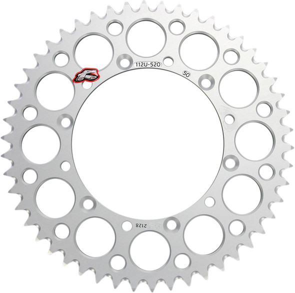 Renthal - 112U-520-50GESI - Rear Sprocket - Aluminum - 50 Tooth - Silver - Kawasaki