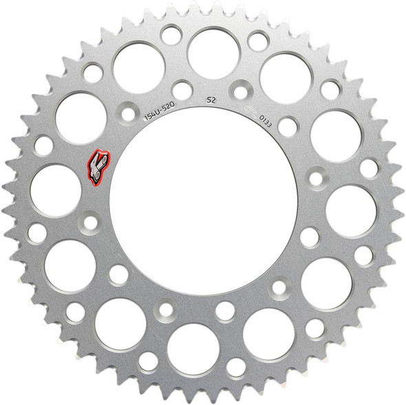 Renthal - 154U-520-52GRSI - Rear Sprocket - Aluminum - 52 Tooth - Silver - Honda