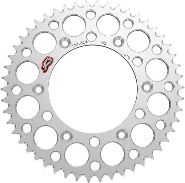Renthal - 154U-520-50GRSI - Rear Sprocket - Aluminum - 50 Tooth - Silver - Honda