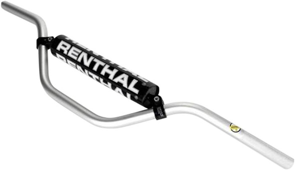 Renthal - 757-02-SI-01-185 - 7/8" Off-Road Handlebar - 757 Mini High - Silver