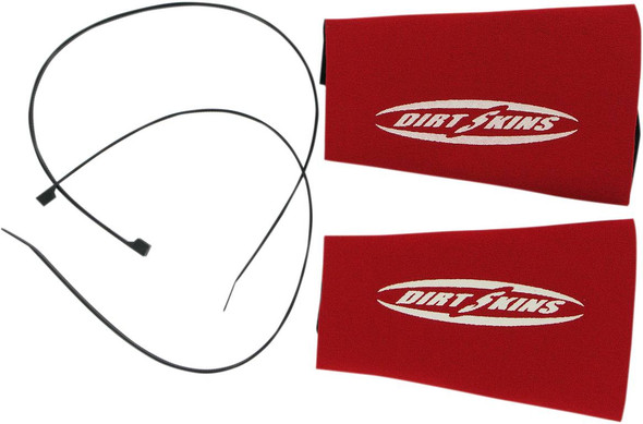 Schampa & Dirt Skins - DSFRKSKN01-3 - Fork Covers - 2 mm Neoprene - Red/White - Standard