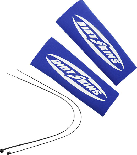 Schampa & Dirt Skins - DSFRKSEAL11-2 - Fork Covers - 2 mm Neoprene - Blue/White - 7.5" Standard