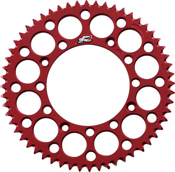 Renthal - 189U-420-56GRRD - Rear Sprocket - Aluminum - 56 Tooth - Red - Honda