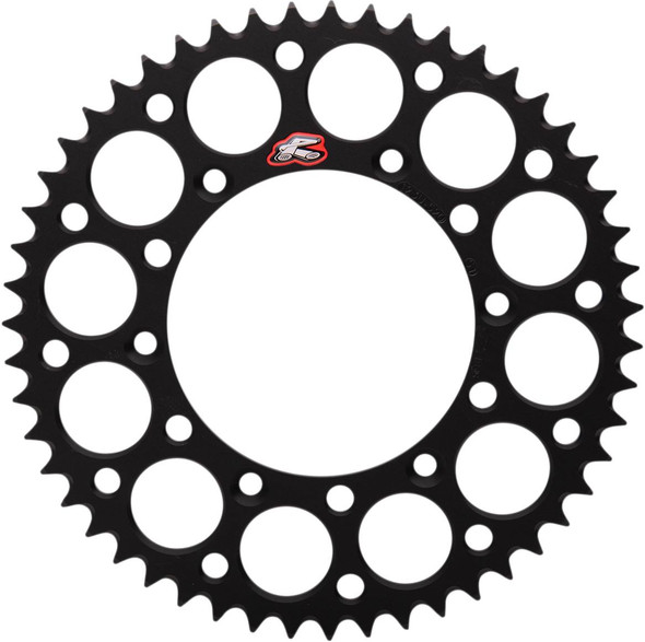 Renthal - 123U-520-51GYBK - Rear Sprocket - Aluminum - 51 Tooth - Black - Suzuki