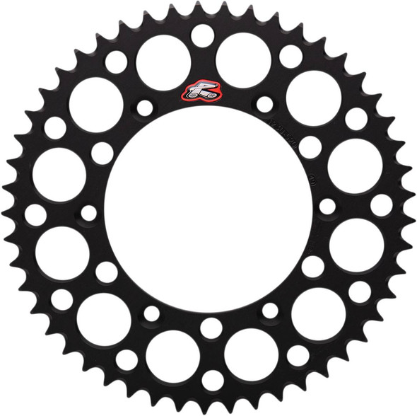 Renthal - 123U-520-49GYBK - Rear Sprocket - Aluminum - 49 Tooth - Black - Suzuki