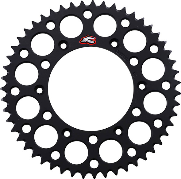 Renthal - 224U-520-51GPBK - Rear Sprocket - Aluminum - 51 Tooth - Black
