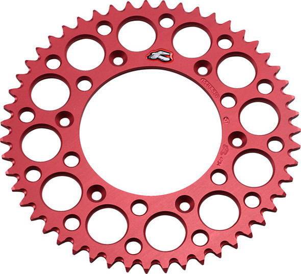 Renthal - 154U-520-51GRRD - Rear Sprocket - Aluminum - 51 Tooth - Red - Honda