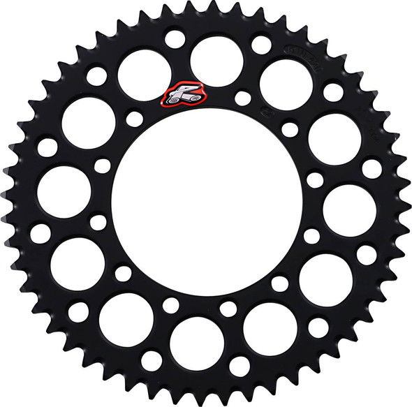 Renthal - 191U-420-52GEBK - Rear Sprocket - Aluminum - 52 Tooth - Black - Kawasaki