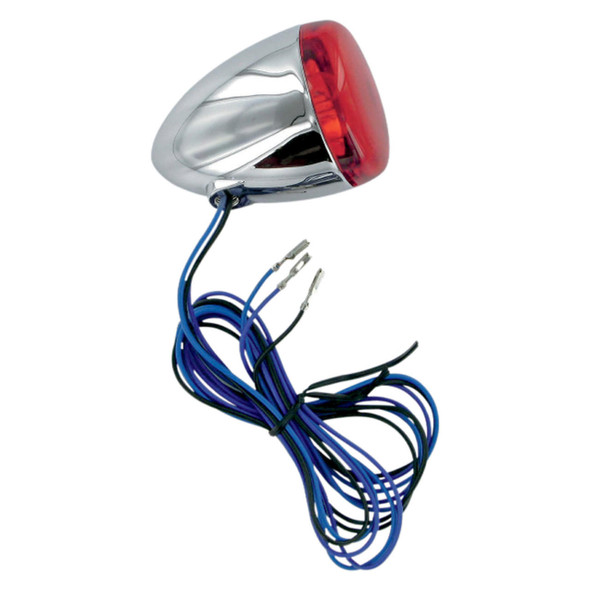 Chris Products Custom Rear Signal Light Assembly Black Nickel/Red