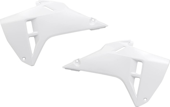 Ufo - HO05614#041 - Radiator Covers - White - Honda - CRF 250R/450R