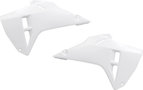 Ufo - HO05619#041 - Radiator Covers - White - Honda - CRF 250 R/RX