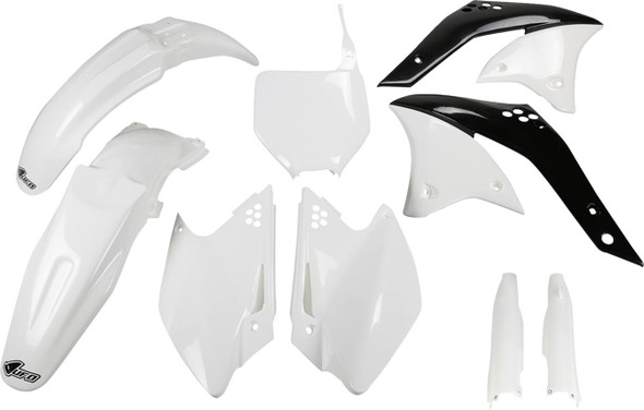 Ufo - KAKIT208F@047 - Body Kit - White/Black - Kawasaki - KXF '07