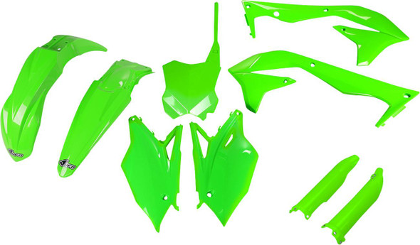 Ufo - KAKIT223F@AFLU - Body Kit - Neon Green - Kawasaki - KXF '16-'17