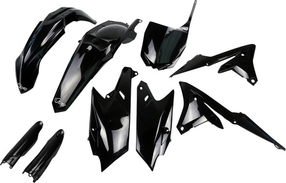 Ufo - YAKIT318F@001 - Body Kit - Black - Yamaha - YZ '14-'18