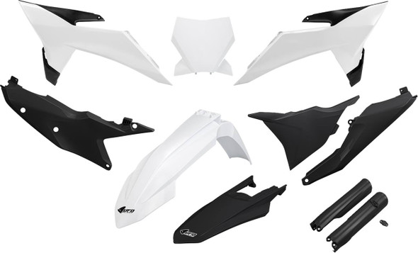 Ufo - KTKIT532F@222 - Body Kit - White/Black - KTM - SX '25