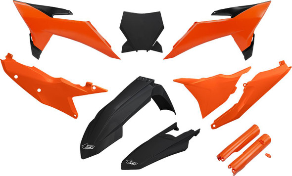 Ufo - KTKIT532F@333 - Body Kit - Black/Orange - KTM - SX '25