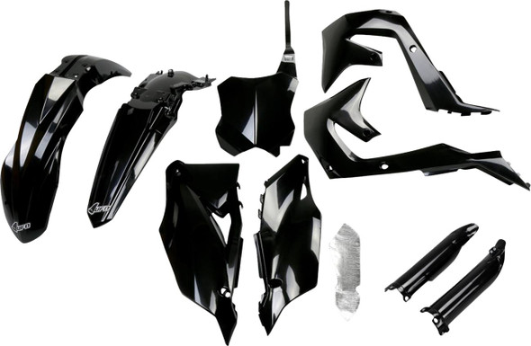 Ufo - KAKIT227F@001 - Body Kit - Black - Kawasaki - KX '19-'24