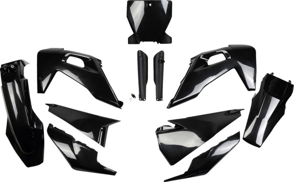 Ufo - HUKIT622F@001 - Body Kit - Black - Husqvarna - TC/FC '19-'22