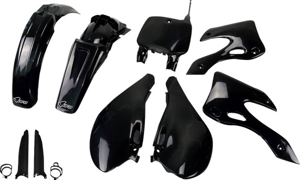 Ufo - KAKIT200F@001 - Body Kit - Black - Kawasaki - KX '99-'02
