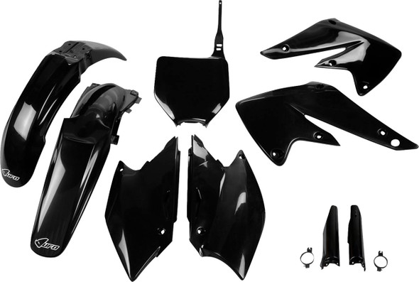 Ufo - KAKIT203F@001 - Body Kit - Black - Kawasaki - KX '04-'05