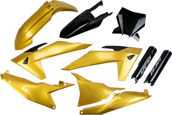 Ufo - KTKIT529F@24 - Body Kit - Gold/Black - KTM - SX '23-'24