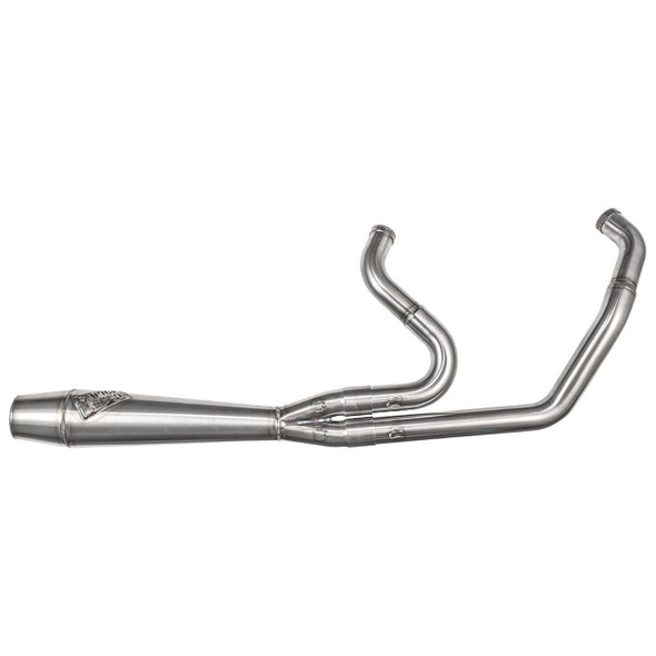 Sawicki - Brushed Stainless Steel 2 in 1 Cannon fits '18 & Up M8 Softail Models