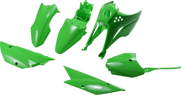 Ufo - KA37003-026 - Replacement Body Kit - OEM Green - Kawasaki - KLX '10-'25