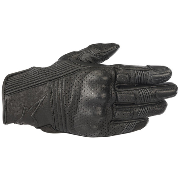  Alpinestars - Mustang Leather Gloves v2 - Black/Black 