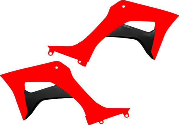 Ufo - HO05600-999 - Radiator Shrouds - OEM Red/Black