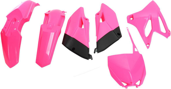 Ufo - YAKIT320-P - Replacement Body Kit - Fluorescent Pink/Black - Yamaha - YZ '15-'21
