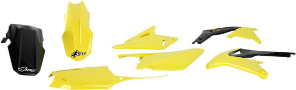 Ufo - SUKIT417-999 - Replacement Body Kit - '14-'16 OEM Yellow/Black - Suzuki - RMZ '08-'17