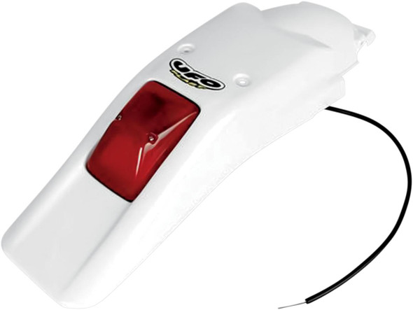 Ufo - HO03611041 - Enduro Rear Fender with 21/5W Light - White